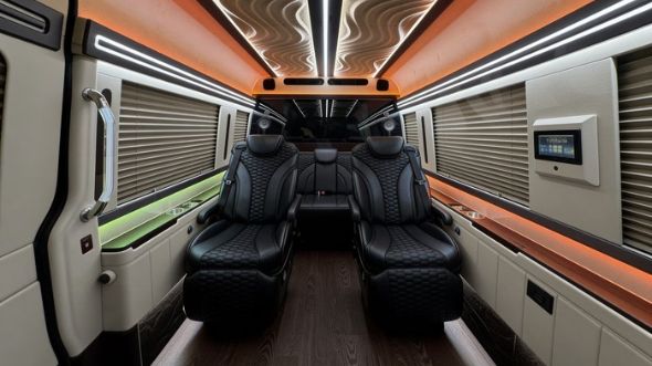 8 passenger sprinter van interior pasadena