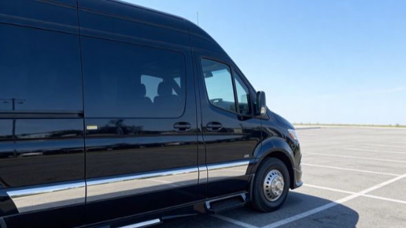 beaumont wedding sprinter van rental