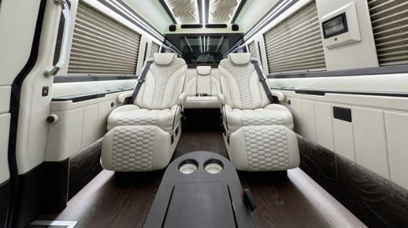 pearland 8 passenger sprinter van interior