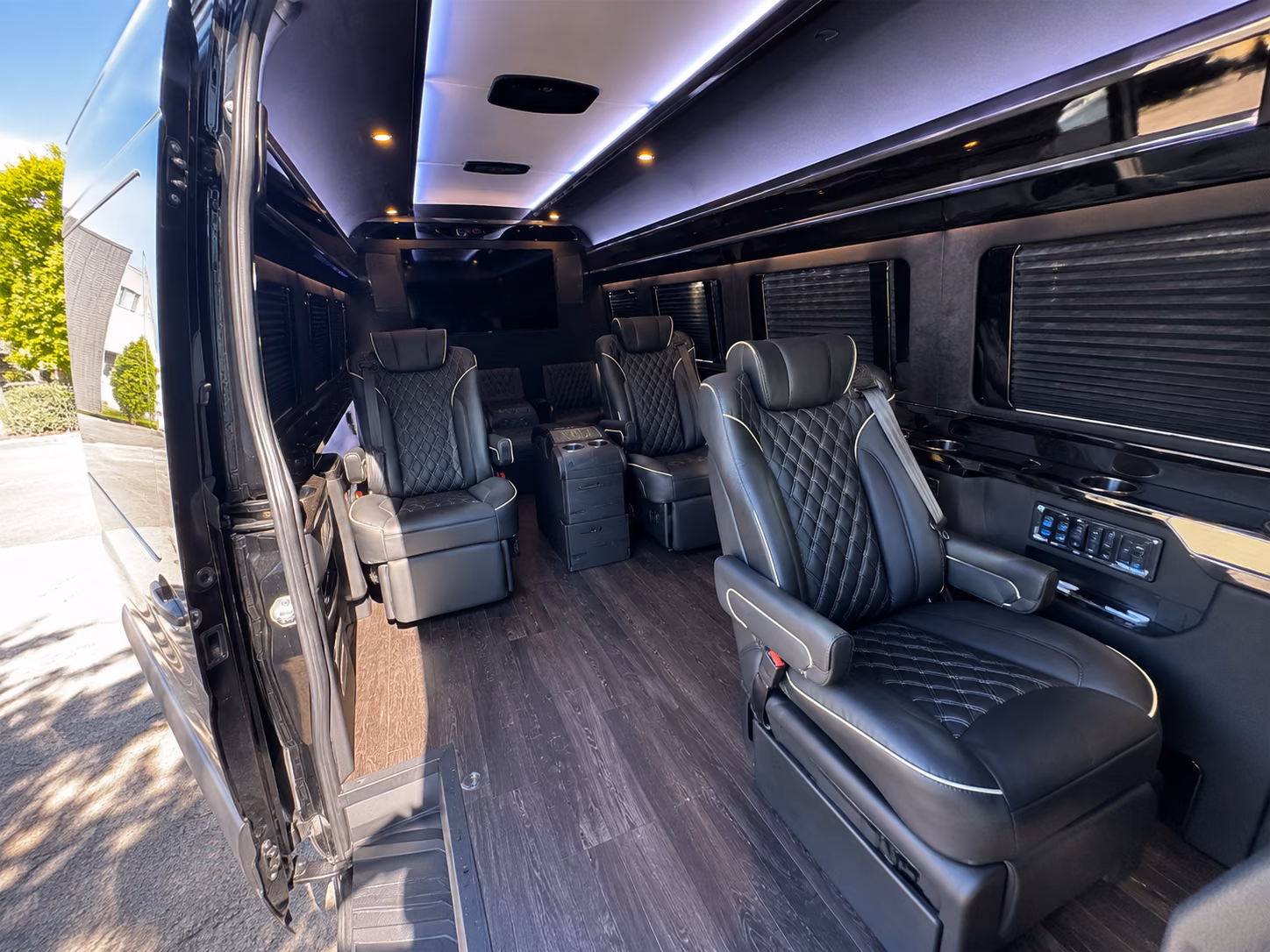 pearland 18 passenger sprinter van inside