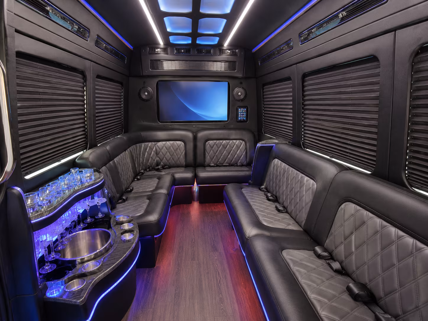 pearland sprinter limousine inside