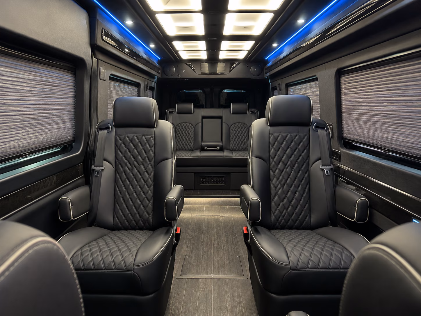 shift change sprinter van transportation for any hour operations in pearland